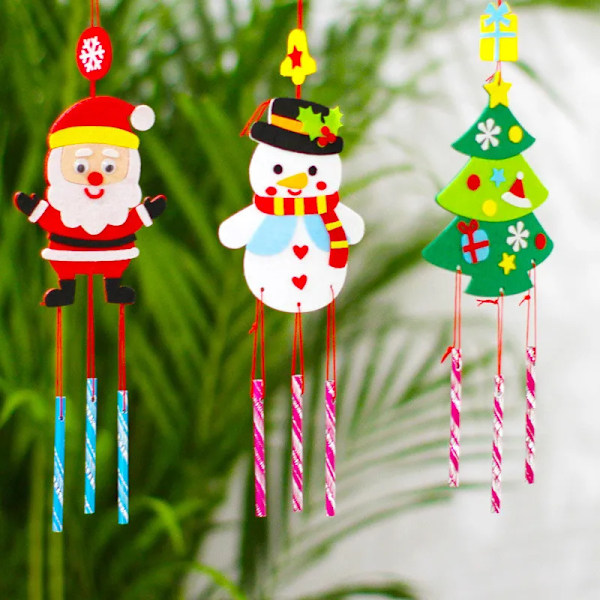 6 stykker jul pynt håndverk håndverk leker for barn