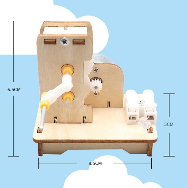 Mini Hånd Generator Gør det selv Videnskab Eksperiment Kit & Uddannelse Model Legetøj