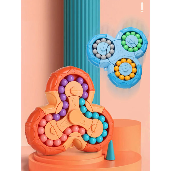Roterende Magisk Bean Terning Fingerspids Legetøj Børn Puslespil Kreativt Interaktivt Spil Fidget Spinnere