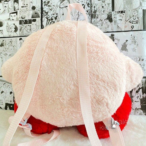 43 cm rosa mode kvinnor plysch väska  ryggsäck fluffig kvinna stor kapacitet