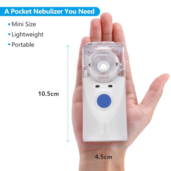 Hem Ultraljud Nebulisator Bärbar Inhalatorer Nebulisator Dimma Utladdning Astma Inhalator