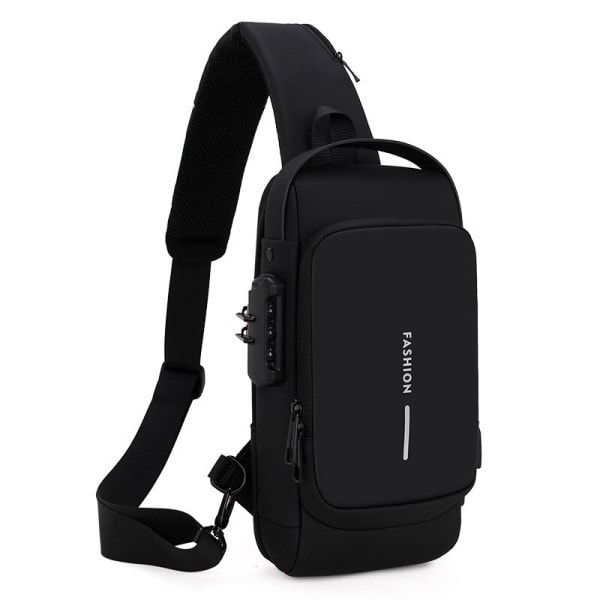Mænd Multifunktion Anti tyveri USB Skulder taske Mand Crossbody Cross body Rejse Slynge Bryst tasker