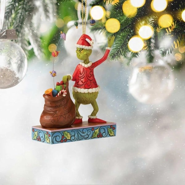 The Grinch Flat joulu koristelu sarjakuva figuurit malli riipus auto koristeet