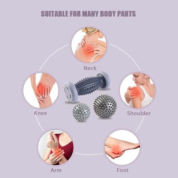 Fot Massage Ruller Häl Spring Igelkott Ball Plantar Faciitis Massager Lätta Onma Muskler Nacke Skulder Arm Kroppen Trigger Point