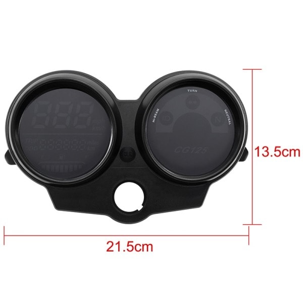 LED Digital Meter Motorcykel Speedometer