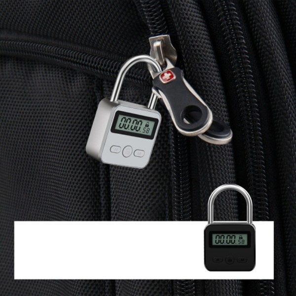 Monitoiminen elektroninen aika 99 tuntia maksimi ajoitus USB ladattava ajastin riippulukko