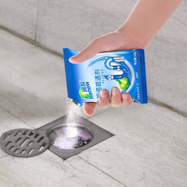 Husholdning avløp rens deodorant kjøkken toalett badekar kloakk rengjøring pulver Rør mudring verktøy