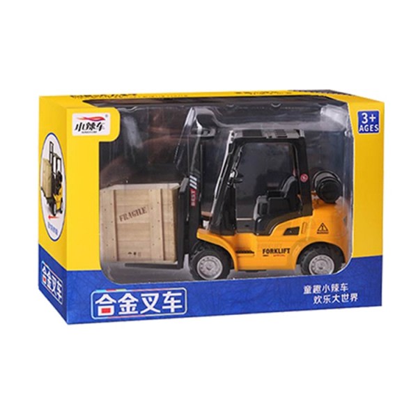 13,5 cm Legering Diecast Forklift Modell Windup Pullback Truck Modell