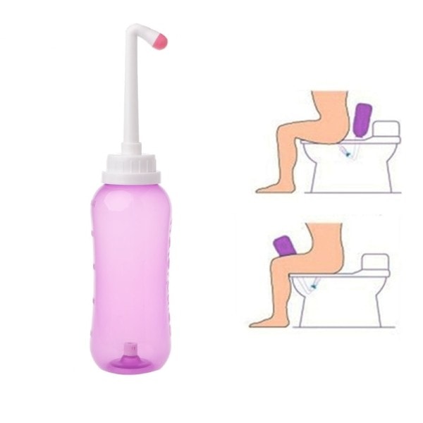 Ny 500ml Bærbar Bidet Sprayer Personlig Renser Hygiejne Flaske Spray Vask