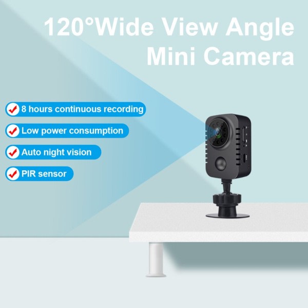 Mini Body Kamera 1080P Full HD Sikkerhet Lomme Natt Vision Bevegelse Deksjon Lite videokamera