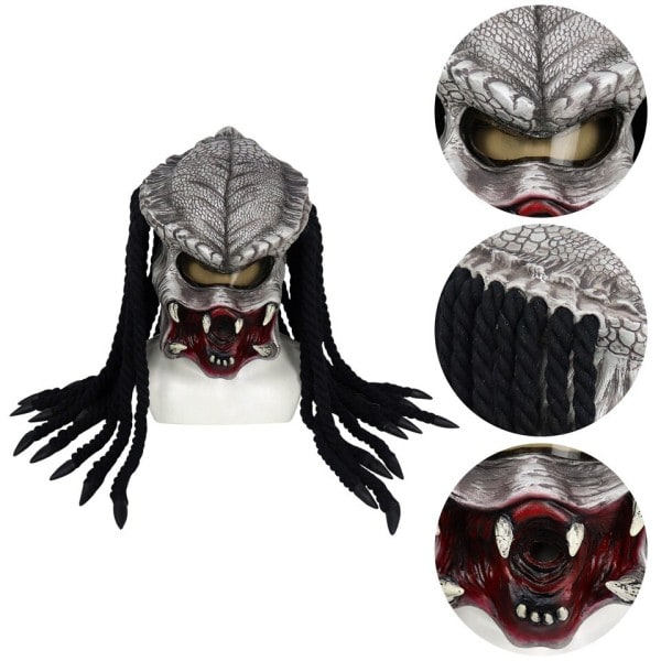 Elokuva Alien vs. Predator Mask Horrific Monster Maks Halloween Cosplay rekvisiitta