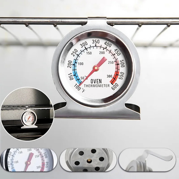 Rostfritt stål ugn spis termometer temperatur mätare mini termometer grill temperatur mätare