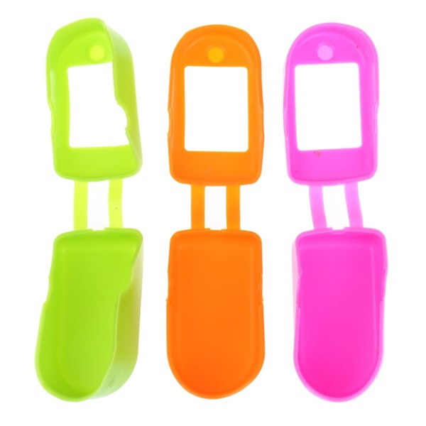 1st gummi skydd silikon fodral skydd skydd för finger puls oximeter färger slumpmässigt