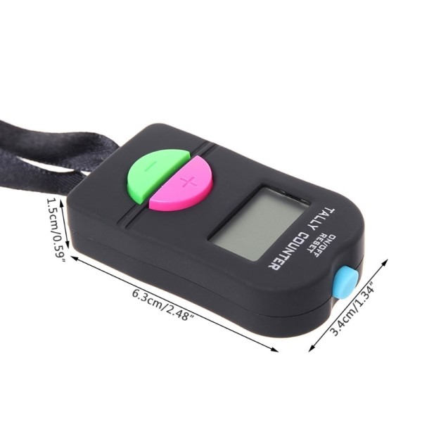 Digital Hand Tally Counter Elektronisk Manuell Clicker Golf Gym Hand Held Räknare