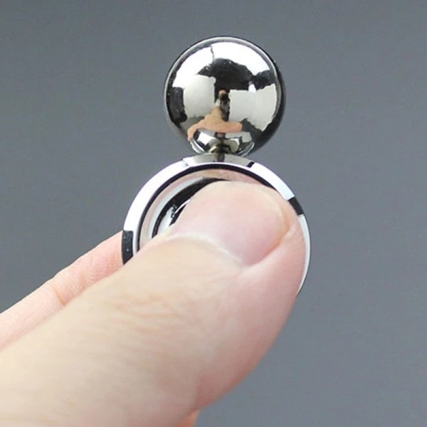 Vuxen Skrivbord Rotary Gyro Stress Relief Metal Kinetic Round Spinner Fidget Toy