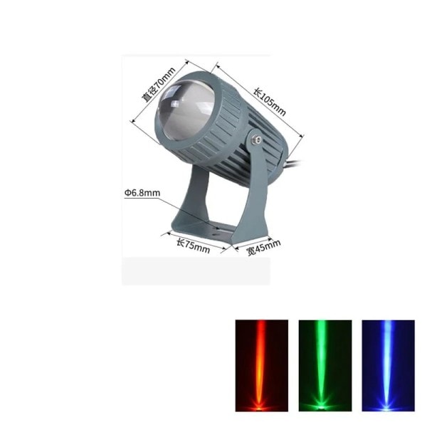 LED plæne lys 10W væg vasker vandtæt projektører smal stråle spot lampe