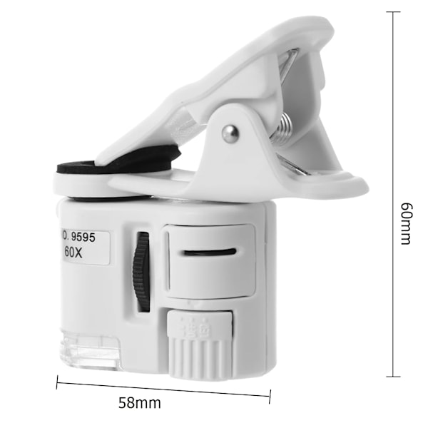Universal 60X Zoom mikro kamera LED valolla
