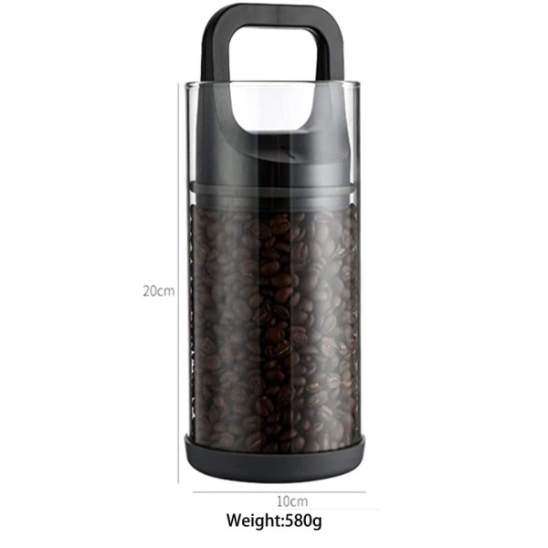 Klar beholder kaffe bokser ventilert og vakuum forseglet bønner frisk oppbevaring tank