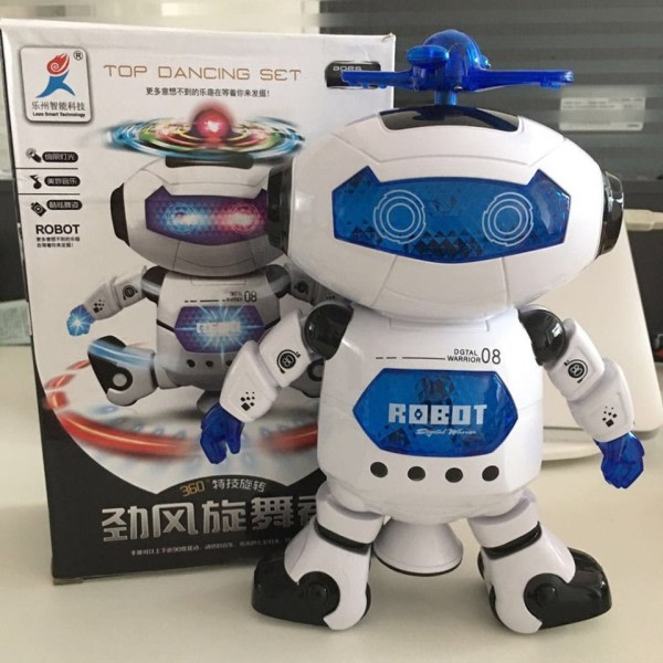360 Roterende Smart Rum Dance Robot Elektronisk Gående legetøj