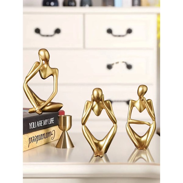 Nordisk Lys Luksus Stil Abstrakt Figur Hjem Dekoration Ornamenter Mini Shaped Håndværk