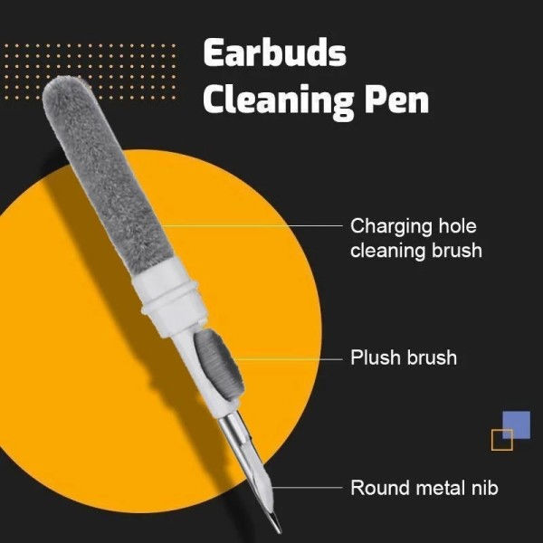 Bluetooth Øretelefoner Rengjøringsverktøy for Airpods Pro 3 2 1 Durable Earplus Case Cleaner Kit