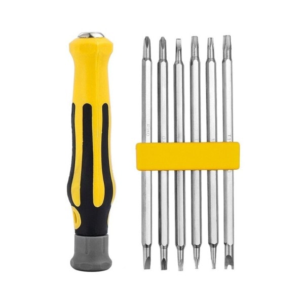 6 in 1 Set Säkerhet Sabotagesäker Magnetisk Skruvmejsel Bit Hex Torx Skruvmejsel