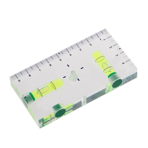 Transparent Två riktningar Magnetisk Level Bubble Mini Level