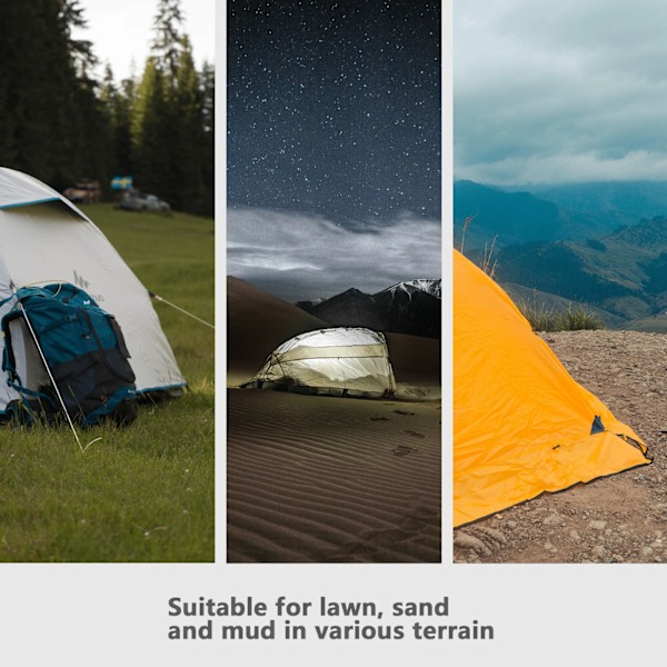 Camping Telt Pæle 6 stykker Kamell Telt Pløkke 28cm Rustfrit Stål Have Ground Søm strand Markiser Hængekøje Trampolin Tilbehør