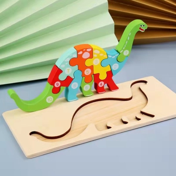 Montessori Trä Småbarn pussel för barn montessori leksaker