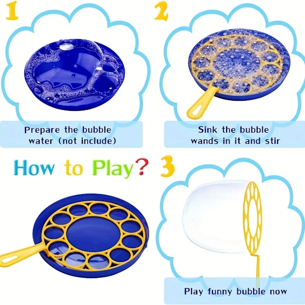 Barn Big Bubbles Wand Kit Barn Leksaker Fancy Bubble Circle Rekvisita