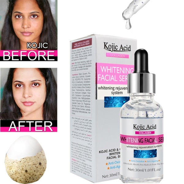 30ml Kojic Acid  Kasvohoito Seerumi valkaisu kirkastava kosteuttava parantaa karheutta vaalentaa täpliä kasvohoito esanssi