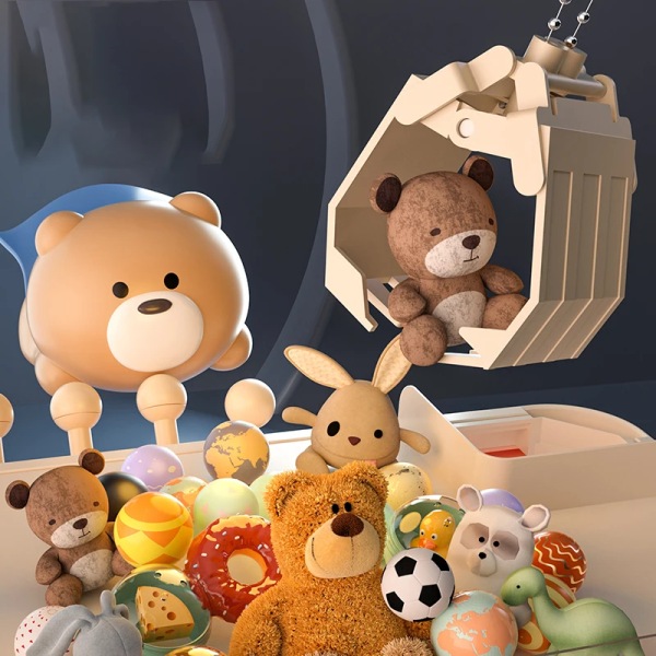 Wltoys nukke kone kolikon käyttöinen leikki peli mini kynsi saalis lelu koneet nuket makeiset kone lapset interaktiiviset lelut