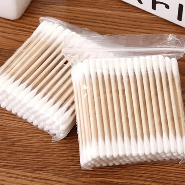500 styck 5 Pack Dubbelände Bomull Svabbar