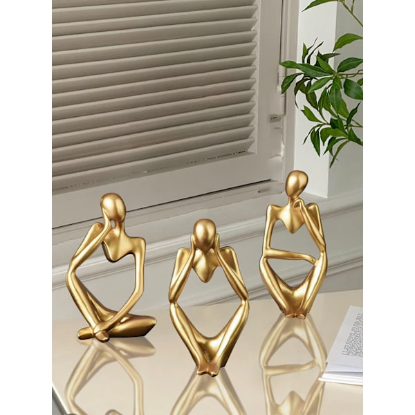 Nordisk Lätt Lyx Stil Abstrakt Figur Hem Dekoration Ornament Mini Format Hantverk