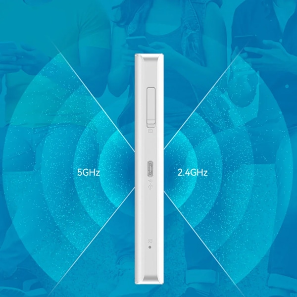5G Wifi Trådlös Router 1201Mbps Lte Portabel Wifi Hotspot 5G Mifi Upplåsning Typ-c Snabb Ladda 5000 mAh Batteri Med SIM kort kortplats