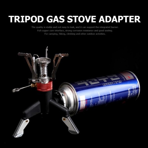 Utomhus spis stativ gas adapter tank ställ kontakt camping portabel utrustning