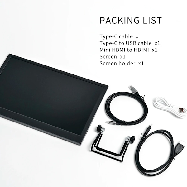 11,6 tommer bærbar skærm 1366X768 lcd skærm TFT gaming skærm