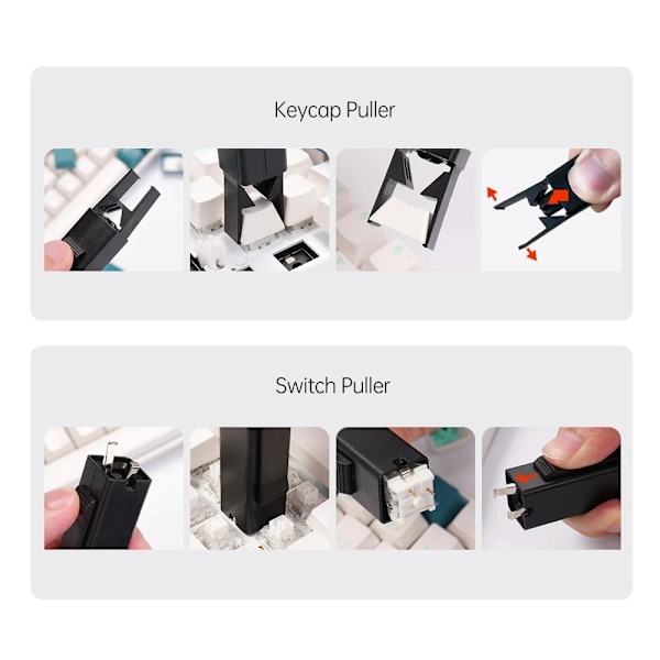 2 i 1 Switch Puller Keycap Puller Key Switch Keycap Puller for Mekanisk tastatur