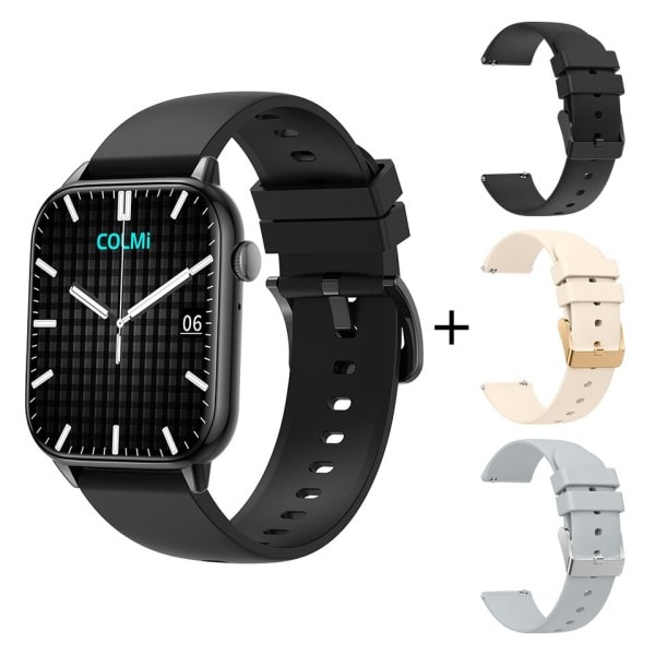 C60 Smartwatch 1,9 tommer Fuld Skærm Bluetooth Opkald Hjerte Søvn Monitor 19 Sport Modeller Smart Ur