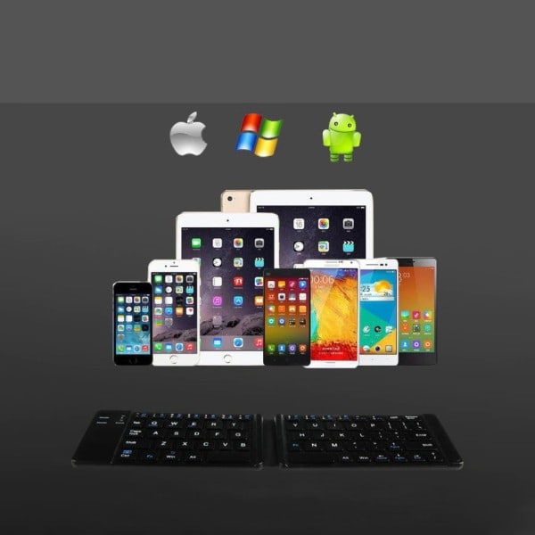 Mini Langaton Bluetooth Taittuva Näppäimistö,Foldable Langaton Näppäimistö IOS/Android/Windows ipad Tabletti puhelin