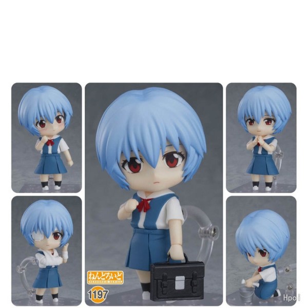 Godt Smil GSC Nendoroid Evangelion EVA Ayanami Rei Uniformer Kwaii Q version Anime Figurer