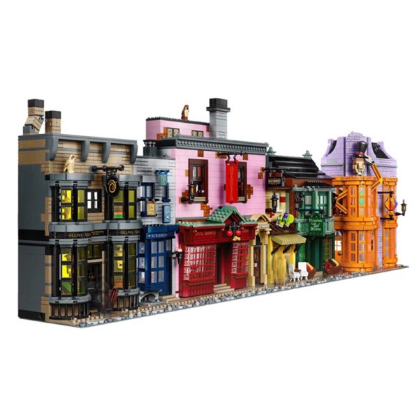 Diagon Gränder Byggnad Klossar Set Hus Arkitektur Modell tegelstenar leksaker för barn