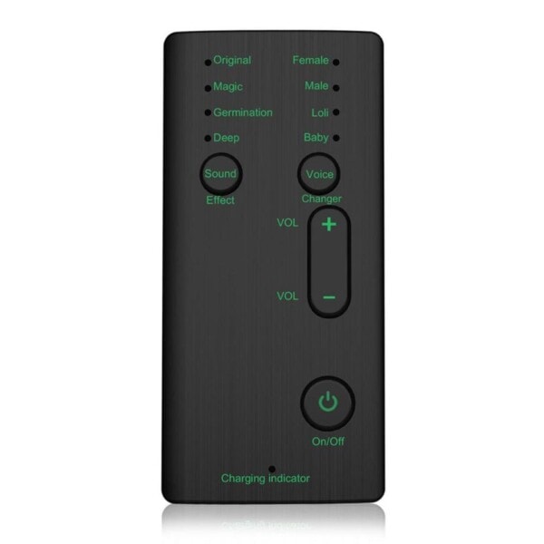 Mini kannettava 8 ääni muuttava modulaattori säädettävällä äänitoiminnoilla
