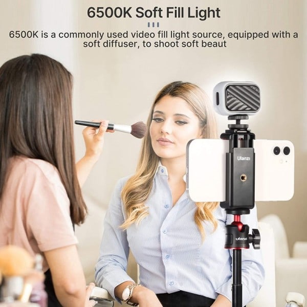 Ultra Mini Rechargeable LED Video Light Justerbar Vlog Light