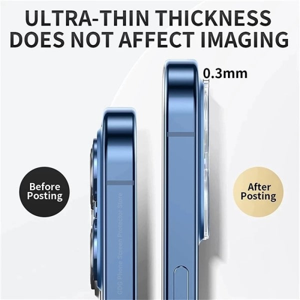 3D HD taka kamera lasi suojat iPhone 14 Pro Max  objektiivi suojalasi