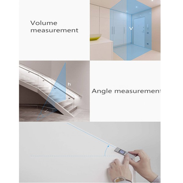 Laser Räckvidd sökare 25/40m LS-P/LS-1S Bärbar USB Laddare Hög Precision Mätning Laser Räckviddssökare