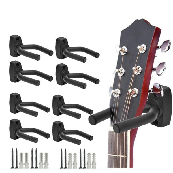 6 deler gitar henger holder krok veggfeste for elektrisk akustisk gitar strenger gitar stativ