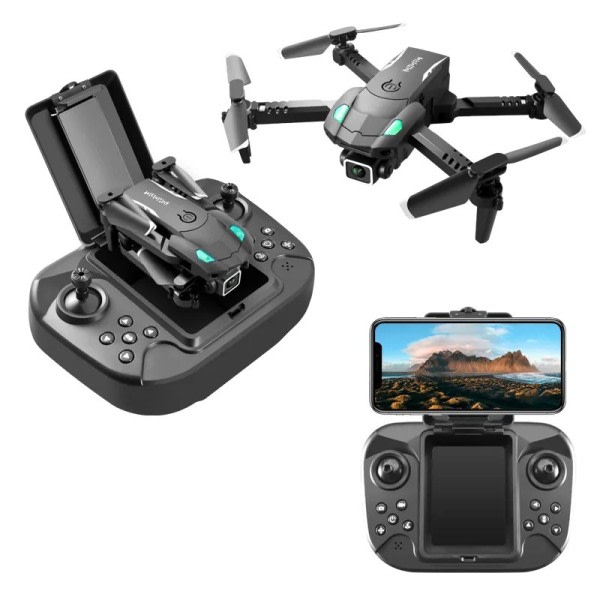 Mini Drone 4K HD Kamera Tresidig Hindringer Unngåelse Luft trykk Fast Høyde Profesjonell Fallbar Quadcopter Leker