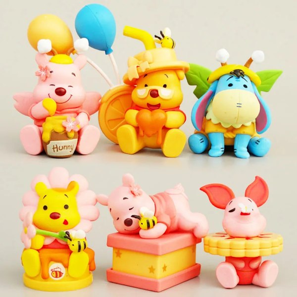 Winnie The Poh Honey Tigger Eeyore Action Figures Piglet Doll Model