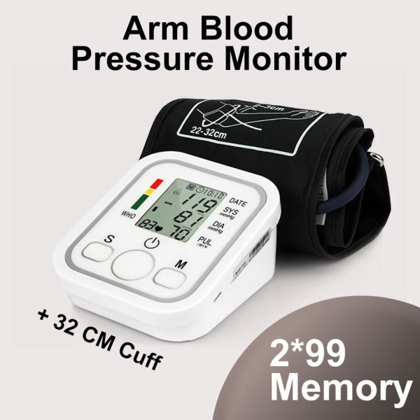 Stemme Digital Arm Blod trykk måler automatisk trykk tonometer